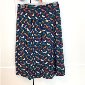 High-Waisted Mid-Length Skirt